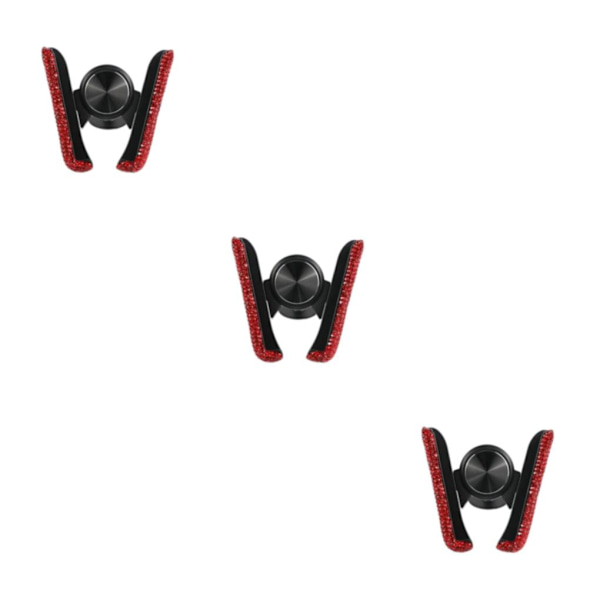 1/2/3/5 Biltelefonhållare Bilinredningstillbehör klämma Bling för Red 3.35 Inchx3.35 Inch 3Set