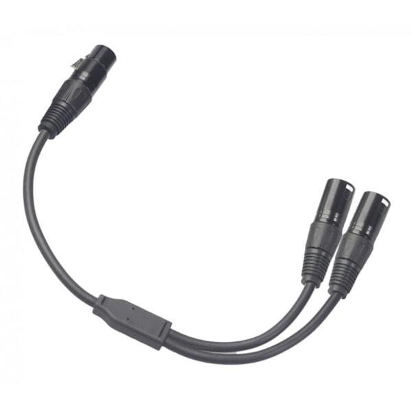 1/5 1x 3-Pin XLR Hane Plug to Dual 2 Hona För Jack Y Splitter 1Set