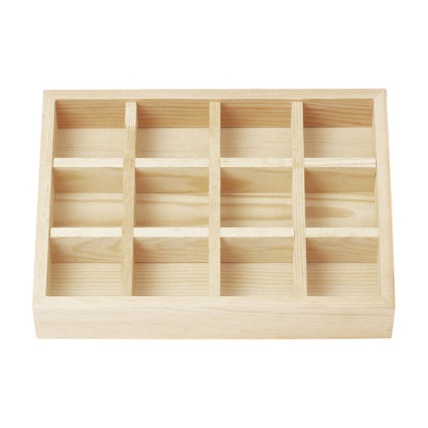 1/3/5 Smycken Display Fack Case Pärlor Hållare Ädelstensarmband 12grids 7.87x5.91x1.38 Inch 1Set