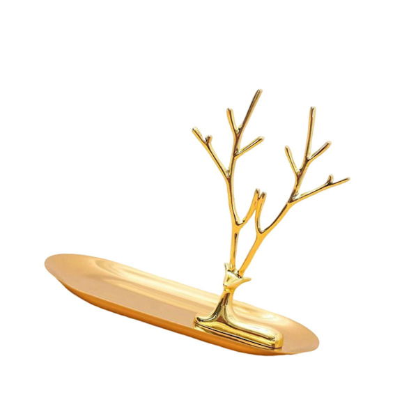 1/2/3/5 Smycken Organizer Stand Fack Display Rack för ringar Large Antler Style A 1Set