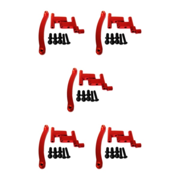 1/2/3/5 Aluminiumlegering Styrservo Saver komplett för 1/18 Red 5Set
