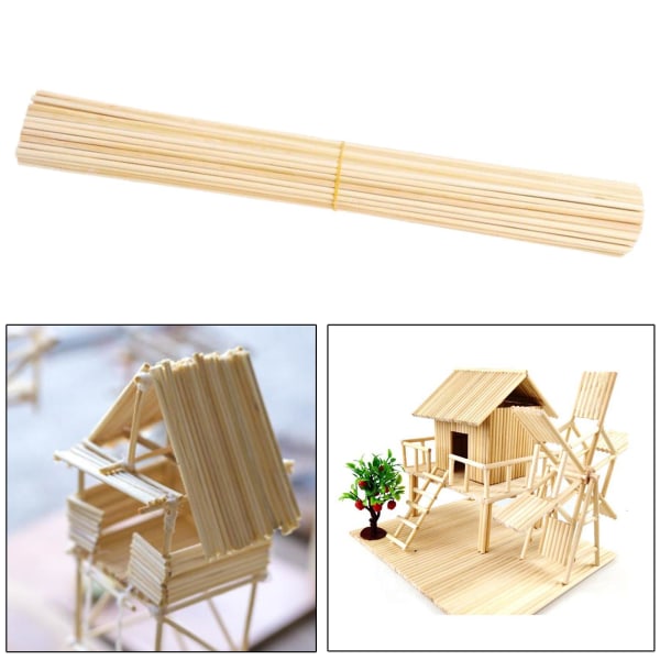 1/2/3 oavslutade pinnar hantverk Smidig gör-det-själv Drivved 20 stycken Bamboo 50 Pcs 4×300mm 1Set