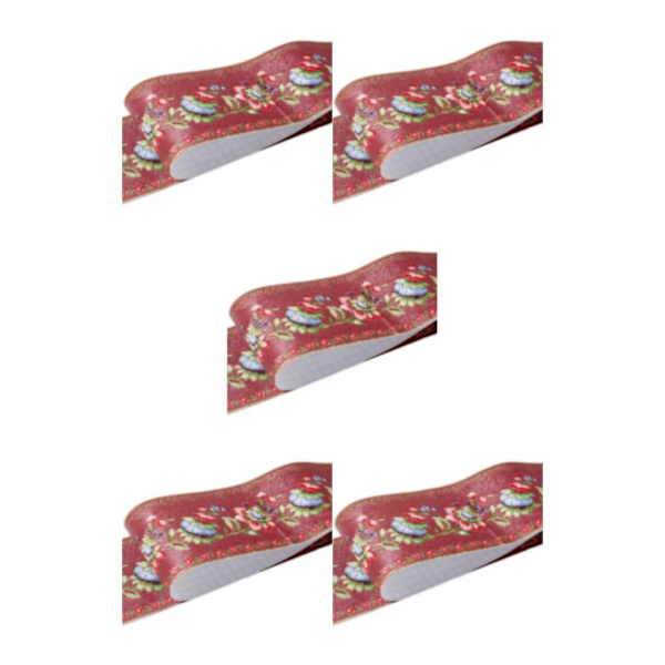 1/2/3/5 Retro Fashion PVC vattentät midjelinje för robust vägg red  lantern flower 5Set