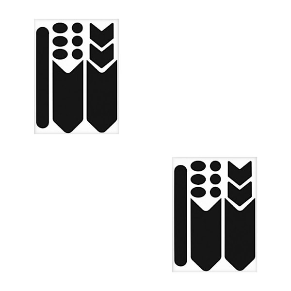 1/2/3 Bike Frame Protector Sticker Tape För Bicycle Protect Black 2PCS