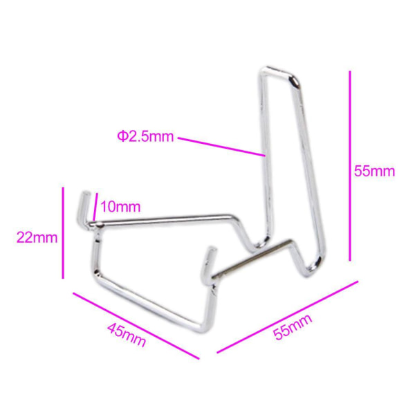 1/2/3/5 Multipurpose Display Stand Support för skyltfönstershow Silver 4.5x5.5x5.5cm 1Set