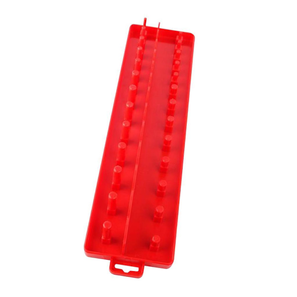 1/2 Socket Organizer Hållare Rack Sleeve Förvaringsfäste Verktygslåda Red Imperial M 1Set