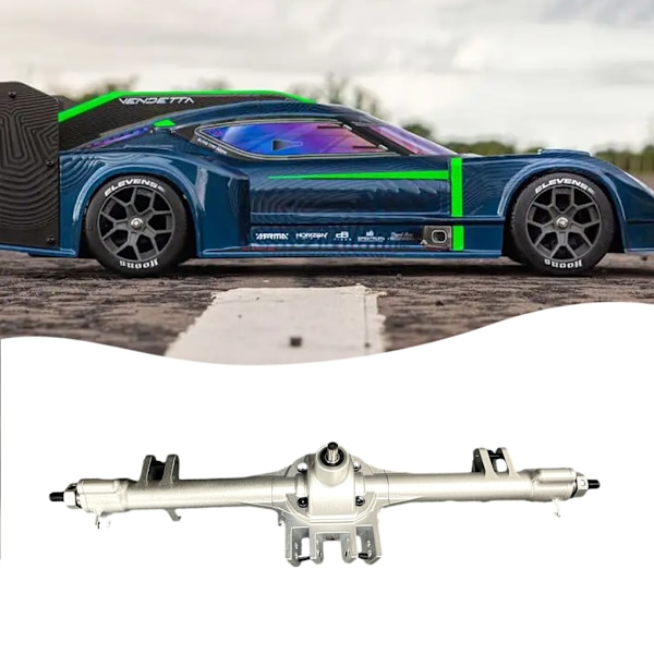 1/2 bakaxelenhet för 1/10 Rc LOSI Baja Rey 4WD metall bak 1Set