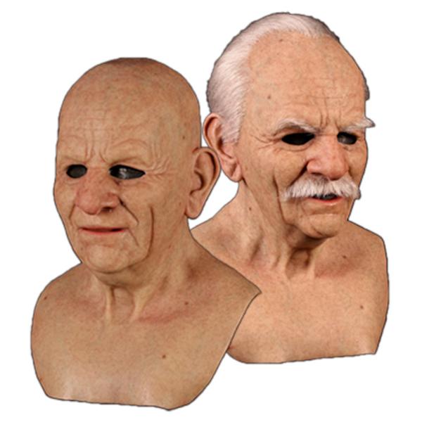 Lätt att bära Realistiska gubbmasker för att klä upp kul gjorda med