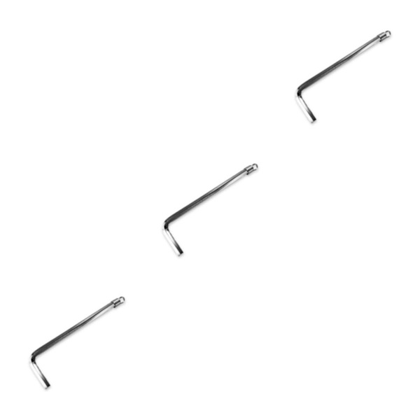 1/2/3/5 Kompatibilitet möter hållbarhet för effektiv ficklampa L-shaped wrench 6.1*0.329*0.2cm 3PCS