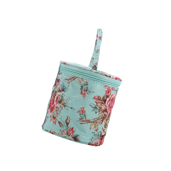 1/2 Resegarn Förvaringsväska Tote Small Holder Case Present för Flower 14 x 15cm 2Set