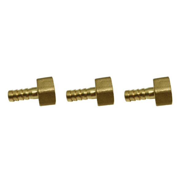 1/2/3/5 pneumatisk slangkoppling hona mässing/VVS-kopplingar 10mm 3Set
