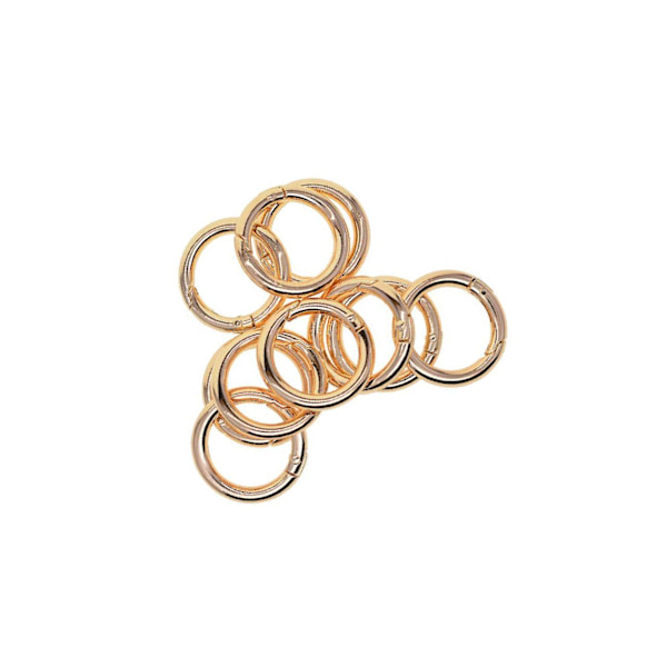 1/2/3/5 10 st runda fjäderkrokar karbinnyckelnyckel golden 28mm 2Set