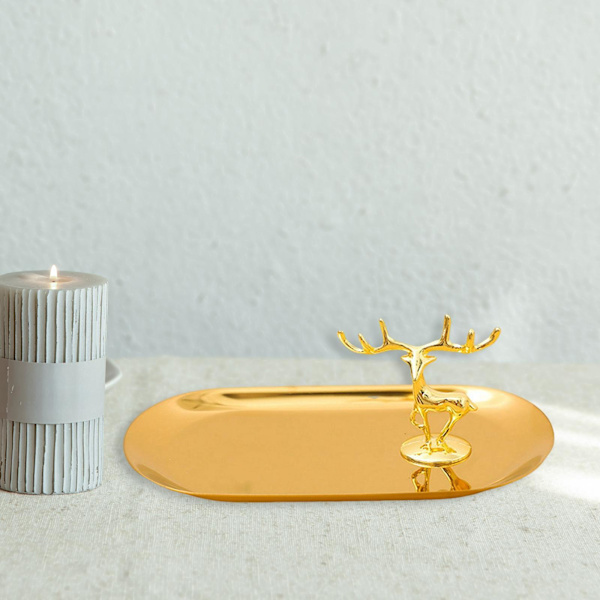 1/2/3/5 Smycken Organizer Stand Fack Display Rack för ringar Small Antler Style D 1Set