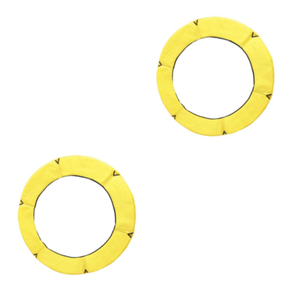 1/2/3/5 Ersättningsdyna för studsmatta säkerhetsstoppningsfjäder Yellow 1.5m 2PCS