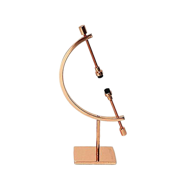 1/2/3/5 Sphere Holder Display Stand Ornament Glas Ball Holder Rose Gold 10x4x15cm 1Set