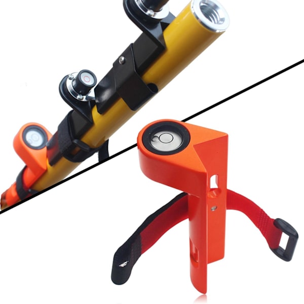 1/2 Grade Rod Level Bubble Level för rätvinklig nivårem Orange with Tie 1 Pc