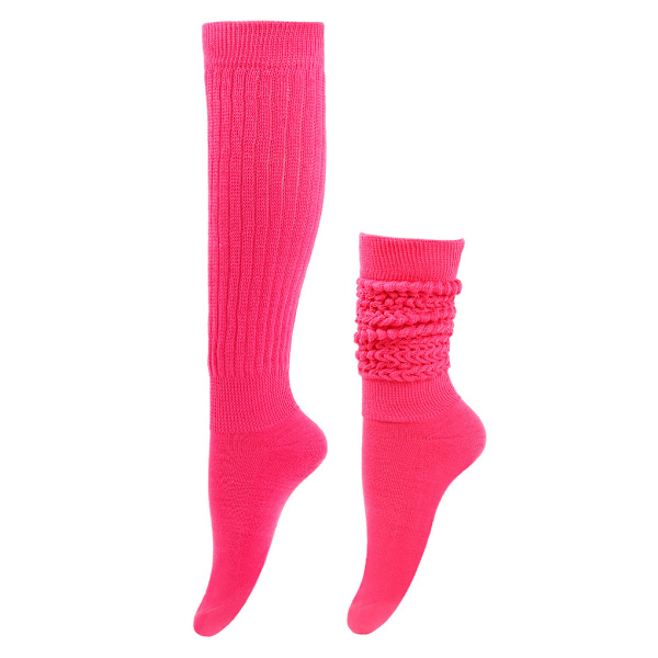 1/2/3/5 2 stycken Slitstarka Slouch strumpor Elasticitet och utsökt Rosy Red 2Set