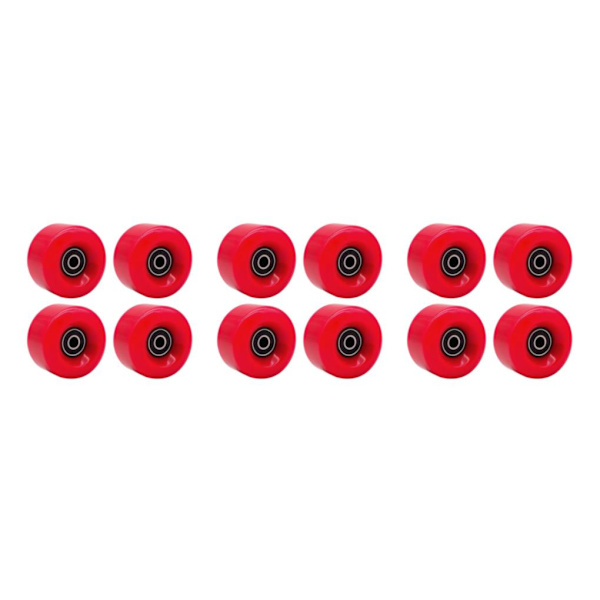 1/2/3 Inline Skate Wheel PU Slitstarka 58 mm 82A hjul Red 58x58x32mm 3Set