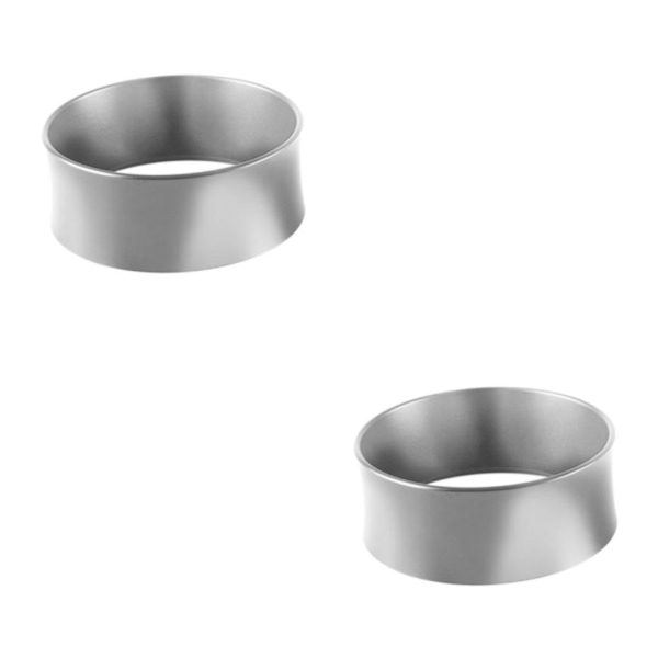 1/2/3/5 58mm kaffedoseringsringar för espressodoseringstratt Silver 75.3x29mm 2Set