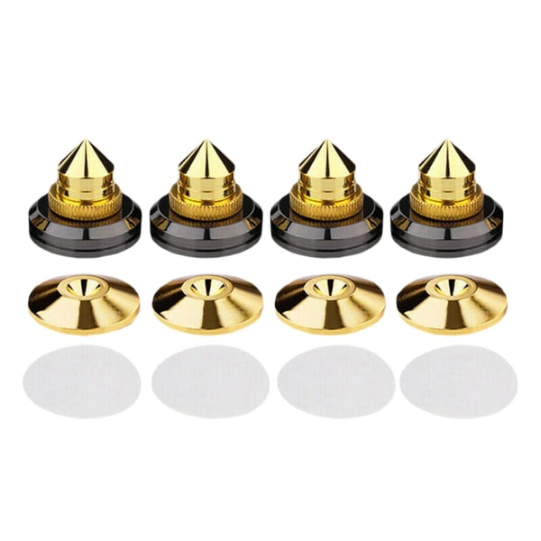 1/2/3/5 Alloy högtalarbox spikkuddar för förbättrat ljud Copper Alloy Gold 5PCS