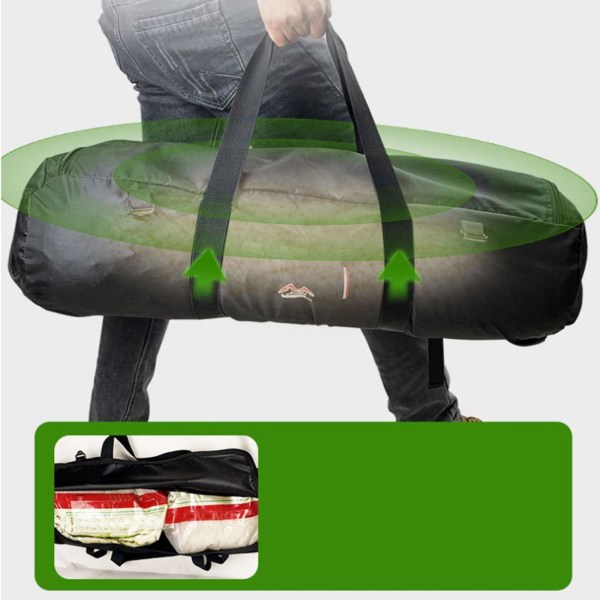 1/2 campingtält förvaringsväska Duffel vattentät case Picknick Black 90cmx30cm L 1 Pc