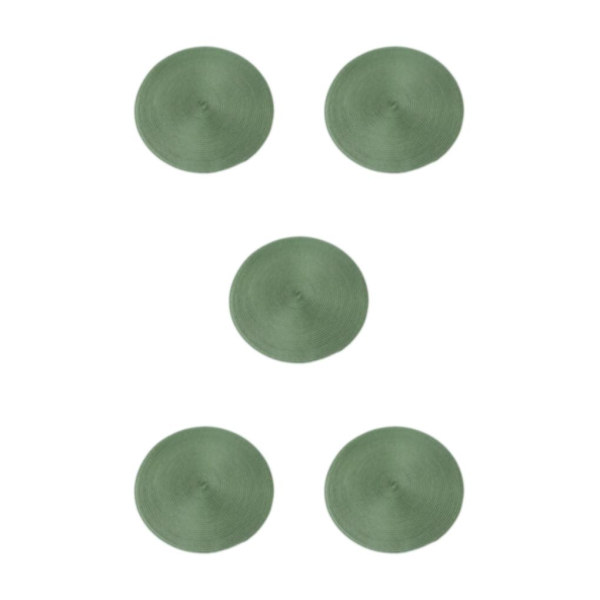 1/2/3/5 runda bordstabletter Bred applicering Robust och hållbar green 5Set