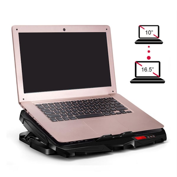 Laptop Cooler Stand Cooling Pad för 10 till 16,5 Notebook Stark
