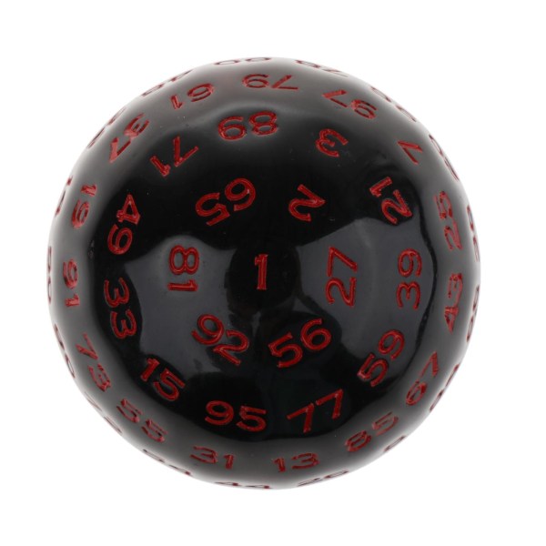 1/3 multi akryltärningar för bordsbräderollspel Red 48mm 1Set