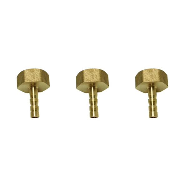 1/2/3/5 pneumatisk slangkoppling hona mässing/VVS-kopplingar 6mm 3Set