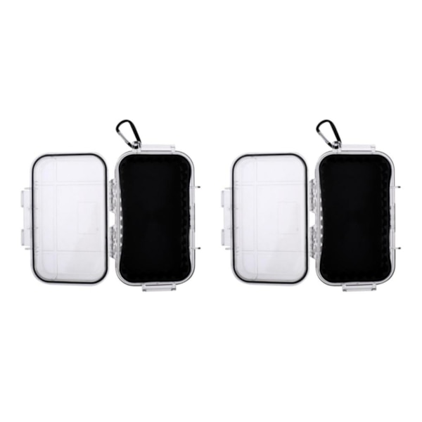 1/2/3 utomhus stötsäker överlevnad vattentät case Box Clear 2Set