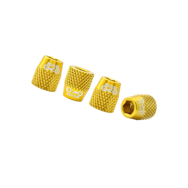1/2/3/5 4x M6 Bike V Bromsbelägg Skruv Mountain Fasta bultar Golden 12x10MM 1Set