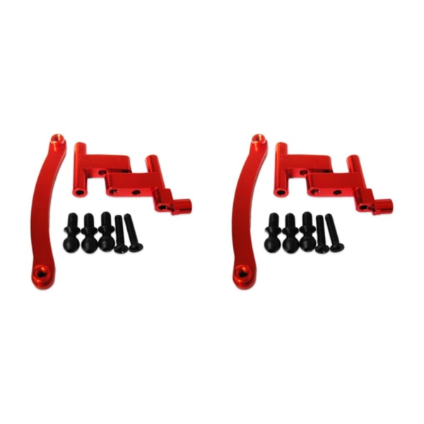 1/2/3/5 Aluminiumlegering Styrservo Saver komplett för 1/18 Red 2Set