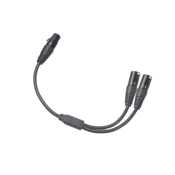 1/5 1x 3-Pin XLR Hane Plug to Dual 2 Hona För Jack Y Splitter 1Set