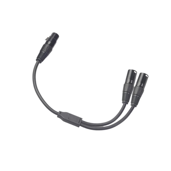 1/5 1x 3-Pin XLR Hane Plug to Dual 2 Hona För Jack Y Splitter 5Set