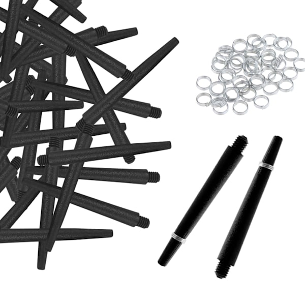 1/2/3/5 50x För Shafts 2BA Dart Tillbehör med skydd 45mm Black 1Set