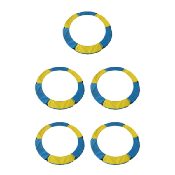 1/2/3/5 Ersättningsdyna för studsmatta säkerhetsstoppningsfjäder Yellow Blue 1.5m 5PCS