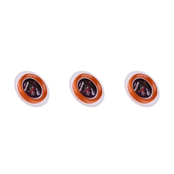 1/2/3 Smidig och slitstark Nylon Badminton Racket String Hög Orange 200m 3PCS