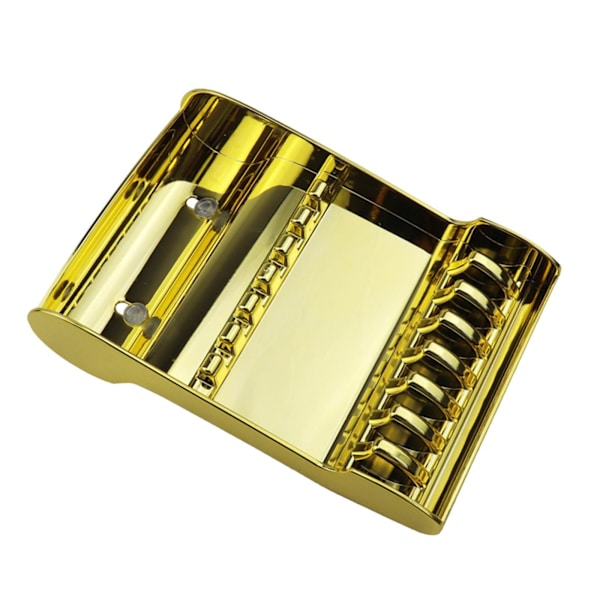 1/2 Anti- För slip Hår Sax Rack Shop Hår Sax Bricka Gold 20.6x14x5.4cm 1Set