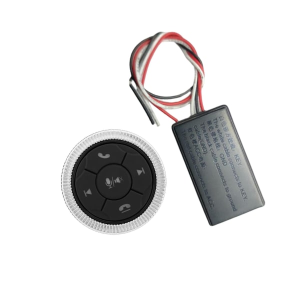1/2/3/5 Universal Wireless Bluetooth Media Button 7 Key for För Silver 46x12mm 1Set