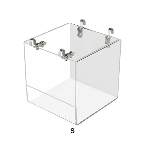 1/2/3 transparent färg fågelvattenbadkar Lätt att installera Bath Box 13*11*13CM 1Set