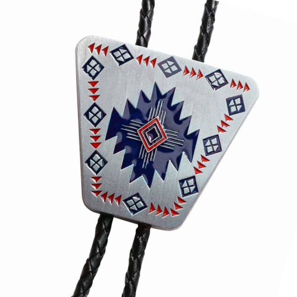 1/3 Vintage Bolo Tie Slips hänge flätat läderrep 1Set