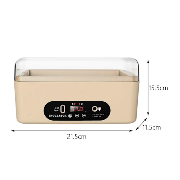 Desktop Digital Egg Incubator Egg Turner Fjäderfä kläckare för 4 Manual Egg Turning