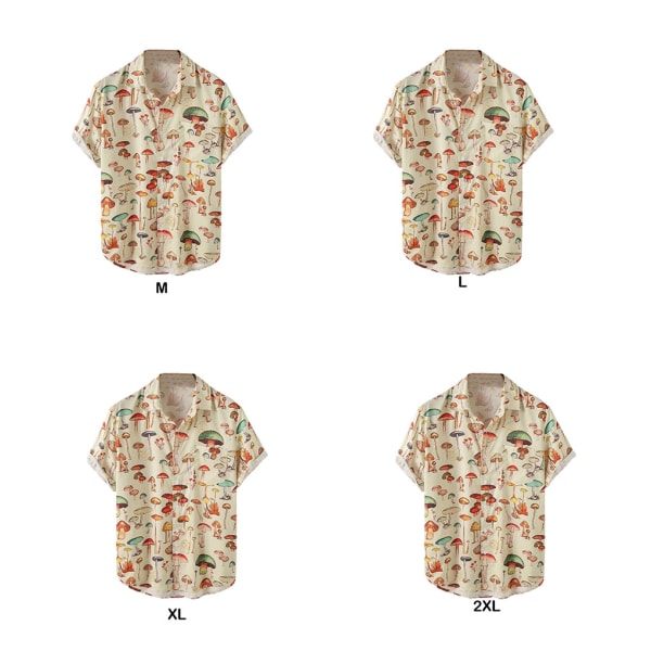 1/2/3 Fahionable och eleganta män Hawaiian hirt För sommarstranden XL 1Set