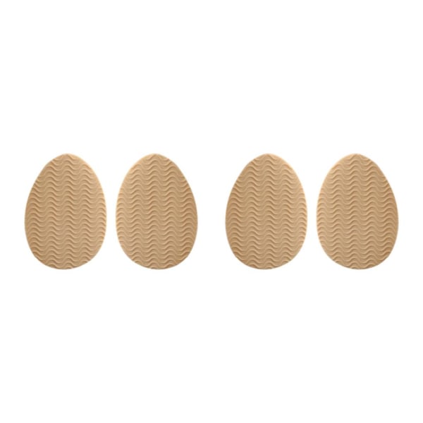 1/2/3/5 Non För Slip Shoe Pads Självhäftande gummi för hög Round Head Khaki 2Set