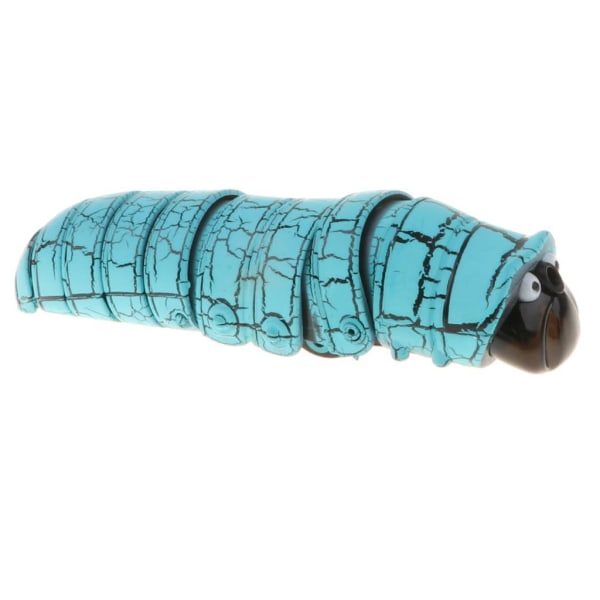 1/2 4'' Realistisk fjärrkontroll Caterpillar RC Bug Toy Party Blue 1Set