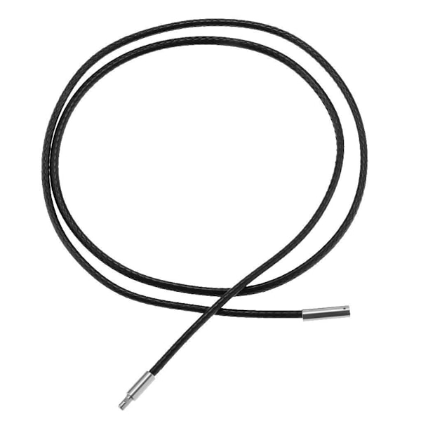 1/3 2mm Handgjorda Svarta Halsband Sladdar Vax Rep Strängar för 1Set