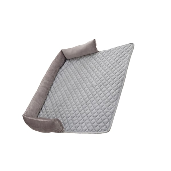 Hushållsvinter Pet Plysch Mat Soffa Soffunderlag Medium Animal Grey Purple 75x75cm