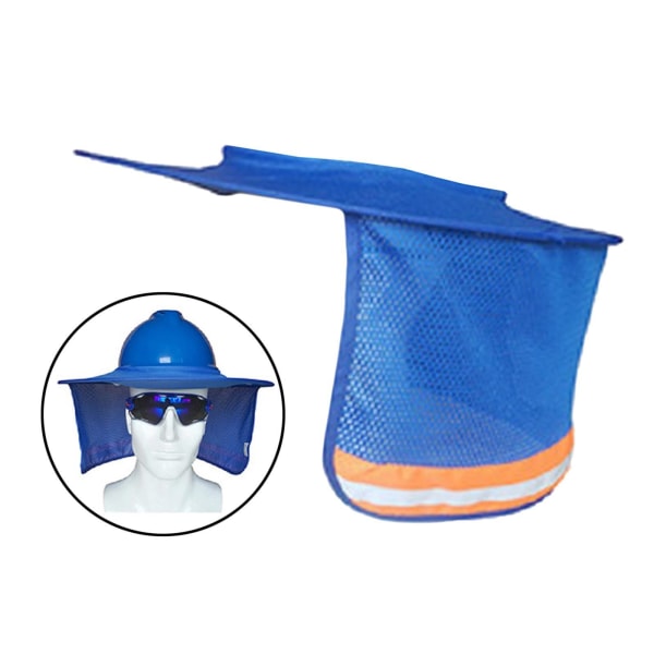 1/2/3 Hard Hat Sunshade Neck För Shield Neck Sun Shade Blue 47x41cm 1Set