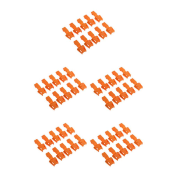 1/2/3/5 10 Styck Plast För Dragkedja Avdragare Ändlås Dragkedja Drag Orange 3.5x1.7cm 5Set