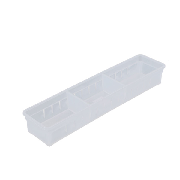 1/2 Multi Förvaringslåda Skrivbord Enkelt och snyggt transparentsmallsize 2PCS